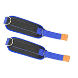 Maxbell Ankle Straps Cable Machine Attachment Adjustable for Legs Extensions Blue
