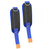 Maxbell Ankle Straps Cable Machine Attachment Adjustable for Legs Extensions Blue
