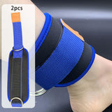 Maxbell Ankle Straps Cable Machine Attachment Adjustable for Legs Extensions Blue