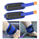 Maxbell Ankle Straps Cable Machine Attachment Adjustable for Legs Extensions Blue