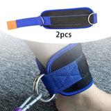 Maxbell Ankle Straps Cable Machine Attachment Adjustable for Legs Extensions Blue