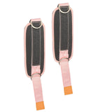Maxbell Ankle Straps Cable Machine Attachment Adjustable for Legs Extensions Pink
