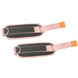 Maxbell Ankle Straps Cable Machine Attachment Adjustable for Legs Extensions Pink