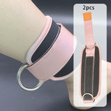 Maxbell Ankle Straps Cable Machine Attachment Adjustable for Legs Extensions Pink