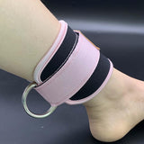 Maxbell Ankle Straps Cable Machine Attachment Adjustable for Legs Extensions Pink