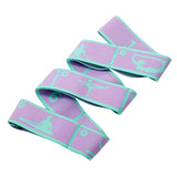 Maxbell Resistance Band Webbing Yoga Auxiliary Stretching Belt for Adults Workout Purple
