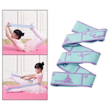 Maxbell Resistance Band Webbing Yoga Auxiliary Stretching Belt for Adults Workout Blue
