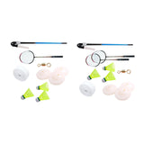 Maxbell Single Badminton Trainer Device Simulator Elastic swing Beginners 1 Racket + 3 Balls