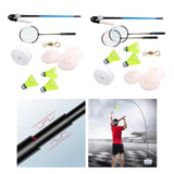 Maxbell Single Badminton Trainer Device Simulator Elastic swing Beginners 1 Racket + 3 Balls