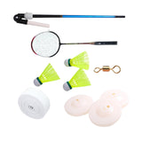 Maxbell Single Badminton Trainer Device Simulator Elastic swing Beginners 1 Racket + 3 Balls