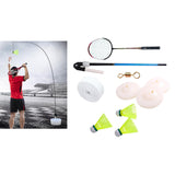 Maxbell Single Badminton Trainer Device Simulator Elastic swing Beginners 1 Racket + 3 Balls