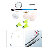 Maxbell Single Badminton Trainer Device Simulator Elastic swing Beginners 1 Racket + 3 Balls