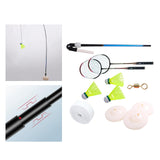 Maxbell Single Badminton Trainer Device Simulator Elastic swing Beginners 2 Rackets + 3 Balls