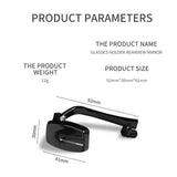 Maxbell Glasses Rear View Eyeglass Mount Rearview Bicycle Mirror for Cycling