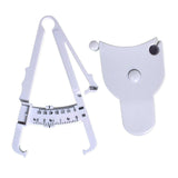 Maxbell 2Pcs Body Fat Caliper and Tape Measure for Body Measurement Tool Gym White