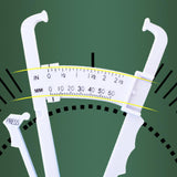 Maxbell 2Pcs Body Fat Caliper and Tape Measure for Body Measurement Tool Gym White