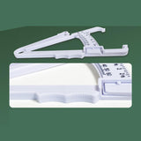 Maxbell 2Pcs Body Fat Caliper and Tape Measure for Body Measurement Tool Gym White