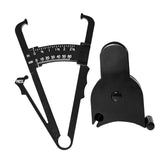 Maxbell 2Pcs Body Fat Caliper and Tape Measure for Body Measurement Tool Gym Black