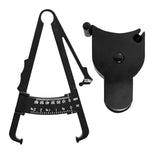 Maxbell 2Pcs Body Fat Caliper and Tape Measure for Body Measurement Tool Gym Black