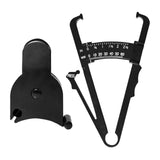 Maxbell 2Pcs Body Fat Caliper and Tape Measure for Body Measurement Tool Gym Black