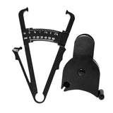 Maxbell 2Pcs Body Fat Caliper and Tape Measure for Body Measurement Tool Gym Black