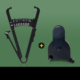 Maxbell 2Pcs Body Fat Caliper and Tape Measure for Body Measurement Tool Gym Black
