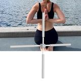 Maxbell Yoga Hunchback Corrector Body Stick for Indoor Sports Standing Training Gray