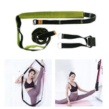 Maxbell Leg Stretcher Strap Gymnastics Stretching Band Backbend Assist for Yoga green