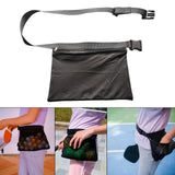 Maxbell Tennis Ball Holder Pickleballs Waist Hip Training Bag Pouch Women Men Sack Black