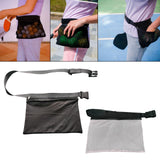 Maxbell Tennis Ball Holder Pickleballs Waist Hip Training Bag Pouch Women Men Sack Black