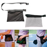 Maxbell Tennis Ball Holder Pickleballs Waist Hip Training Bag Pouch Women Men Sack Black