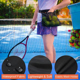 Maxbell Tennis Ball Holder Pickleballs Waist Hip Training Bag Pouch Women Men Sack Black