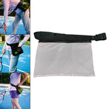 Maxbell Tennis Ball Holder Pickleballs Waist Hip Training Bag Pouch Women Men Sack White