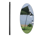 Maxbell Tent Poles Rods 4 Sections Durable Universal for Activities Tarp Outdoor Dia 25mm