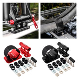 Maxbell Bike Fork Mount Car Rooftop Carrier Holder Bike Stand Aluminum Alloy Bracket Black