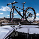 Maxbell Bike Fork Mount Car Rooftop Carrier Holder Bike Stand Aluminum Alloy Bracket Black