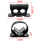 Maxbell Bike Fork Mount Car Rooftop Carrier Holder Bike Stand Aluminum Alloy Bracket Black