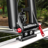 Maxbell Bike Fork Mount Car Rooftop Carrier Holder Bike Stand Aluminum Alloy Bracket Black