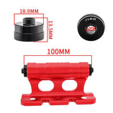 Maxbell Bike Fork Mount Car Rooftop Carrier Holder Bike Stand Aluminum Alloy Bracket Red