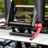 Maxbell Bike Fork Mount Car Rooftop Carrier Holder Bike Stand Aluminum Alloy Bracket Red