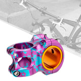 Maxbell Strong Bike Short Stem 28.6mm MTB Road Bicycle Repair 31.8 Handlebar Stem Dark Purple Blue