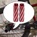 Maxbell Bicycle Foot Stunt Pegs Cycling Accessories for MTB Mountain Road Bikes Red