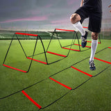 Maxbell Agility Training Ladder Flexible Staircase Set for Rugby Outdoor Adults