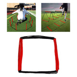 Maxbell Agility Training Ladder Flexible Staircase Set for Rugby Outdoor Adults