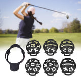 Maxbell 7x Golf Ball Marker Liner Template Drawing Alignment Marks Sign Tool Black