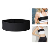 Maxbell Portable Sports Chest Belt Waistband Adjustable for Cycling Yoga Dark L