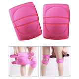 Maxbell Knee Brace Support Knee Pad Workout Squats for Basketball Fitness Running Rose Red