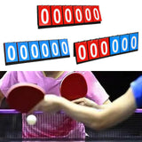 Maxbell 6 digits Table Top Scoreboard Portable Scoring for Tennis Ball Indoor Games Red