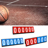 Maxbell 6 digits Table Top Scoreboard Portable Scoring for Tennis Ball Indoor Games Red
