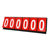 Maxbell 6 digits Table Top Scoreboard Portable Scoring for Tennis Ball Indoor Games Red